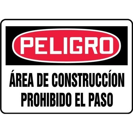 OSHA DANGER SAFETY SIGN CONSTRUCTIO SHMADM014VP